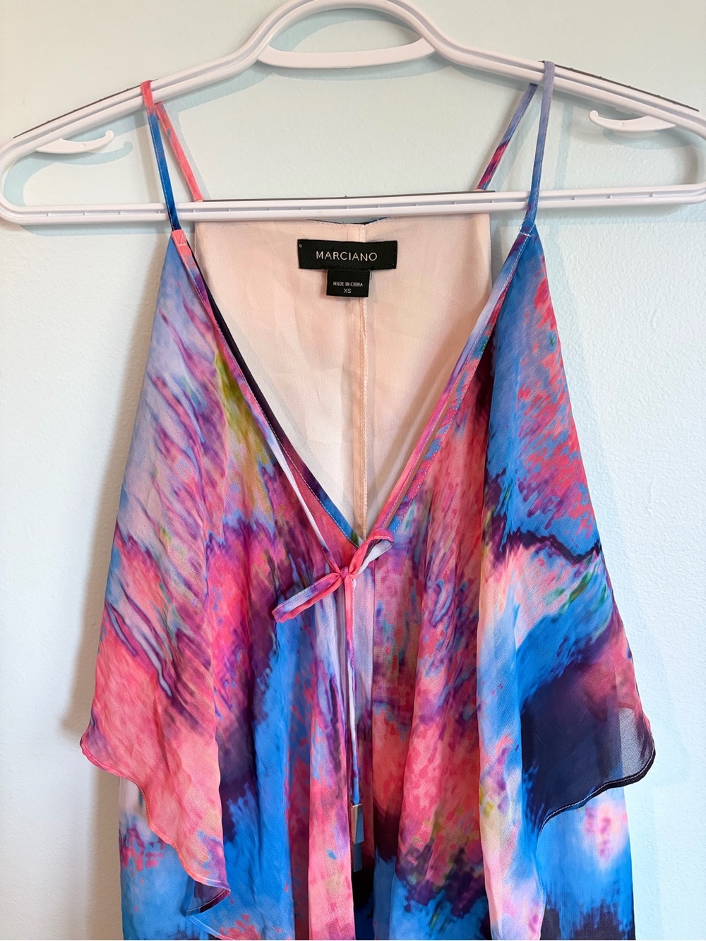 Marciano Reflection Mali Sleeveless Dress - Tie Die Summer Dress - Size XS - Picture 3 of 8